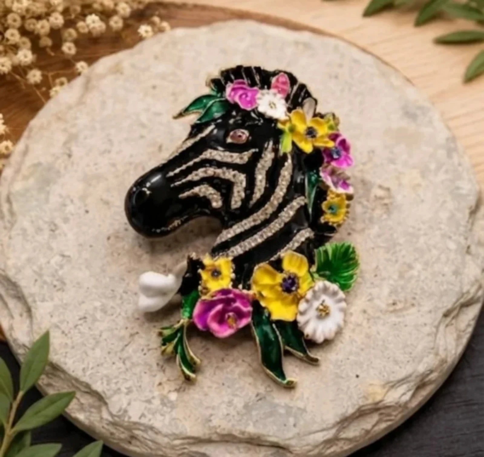 Broche de cebra